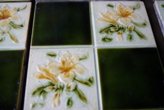 Decorative Victorian fireplace tiles