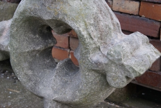 Limestone  Church cross finial 