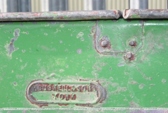 Riveted galvanised flour bin
