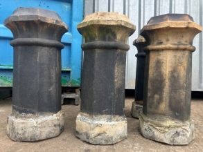 Victorian octagonal chimney pots