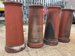 Victorian terracotta chimney pots