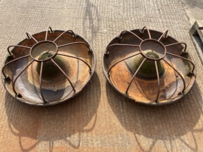 Cast iron pig feeders