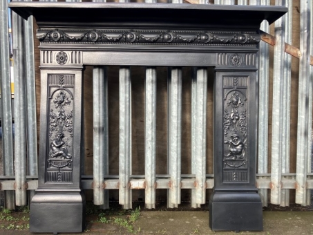 Victorian cast iron fire surround