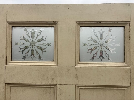 Georgian / Victorian part glazed six panel door