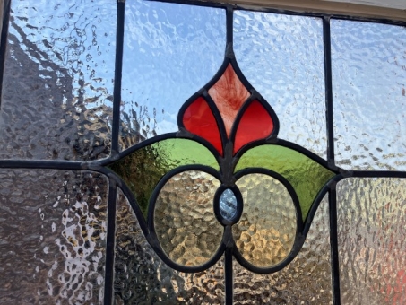 Art Deco stained glass door