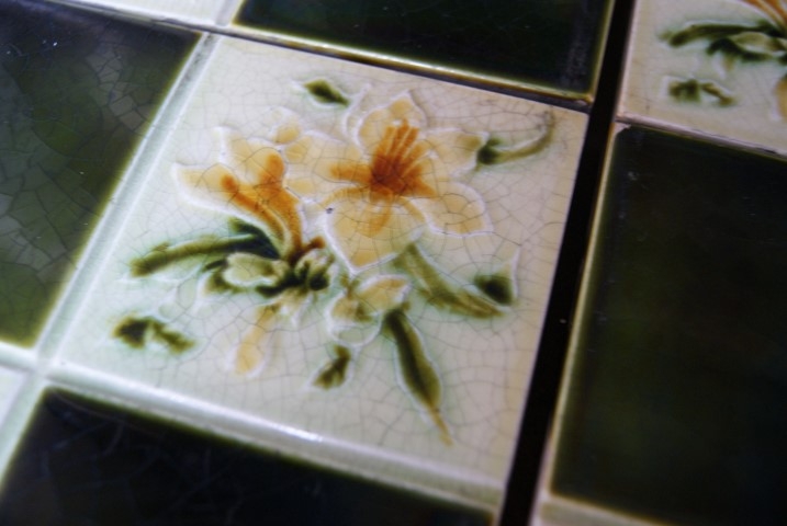 Decorative Victorian fireplace tiles