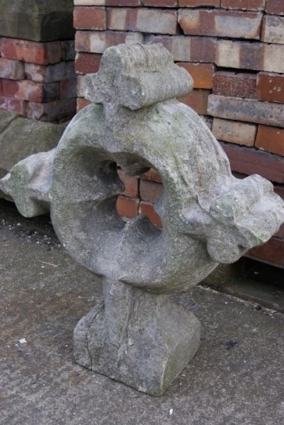 Limestone  Church cross finial 