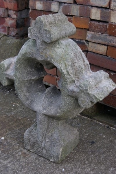Limestone  Church cross finial 