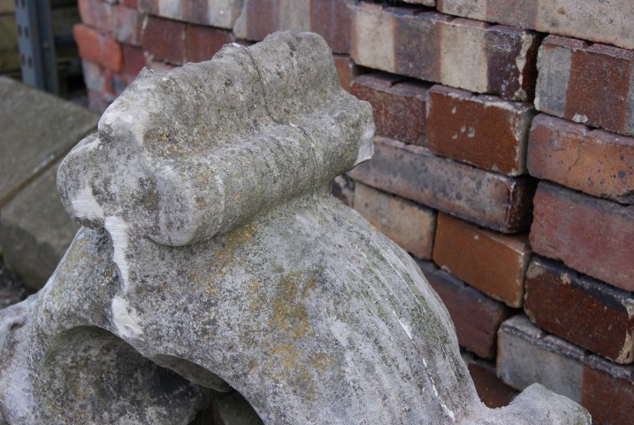 Limestone  Church cross finial 
