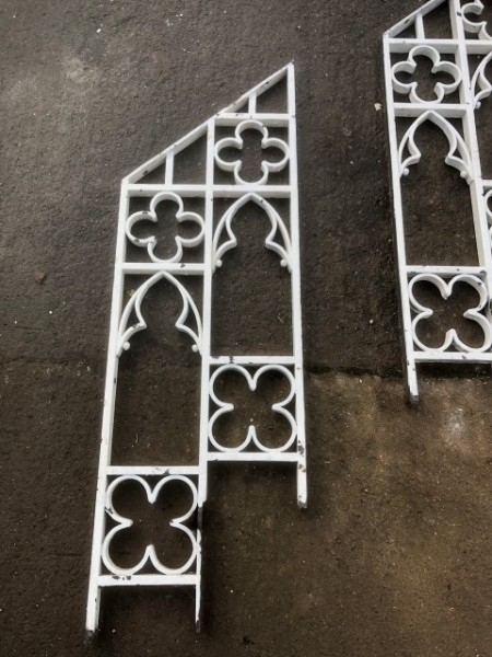 Cast iron altar rail panels