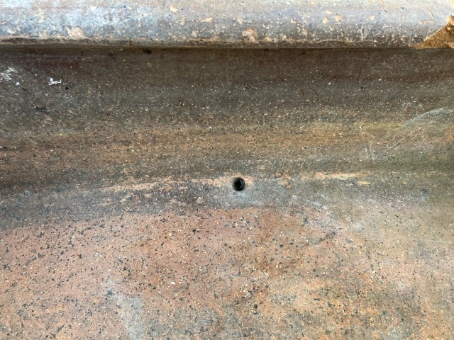 Four salt glazed troughs