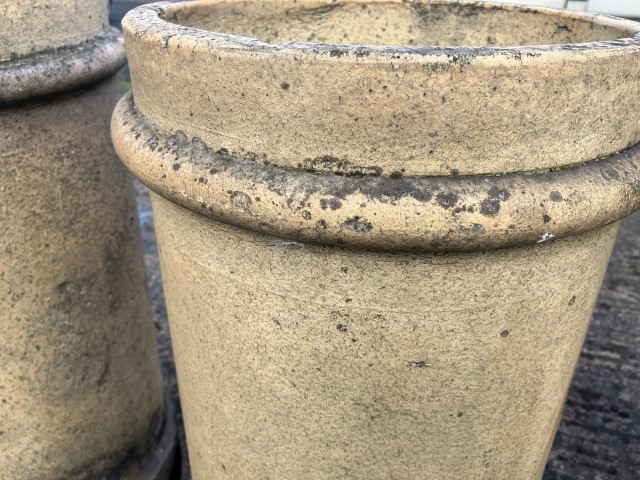 A set of Victorian buff chimney pots