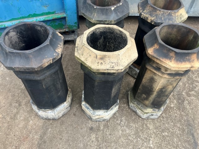 Victorian octagonal chimney pots