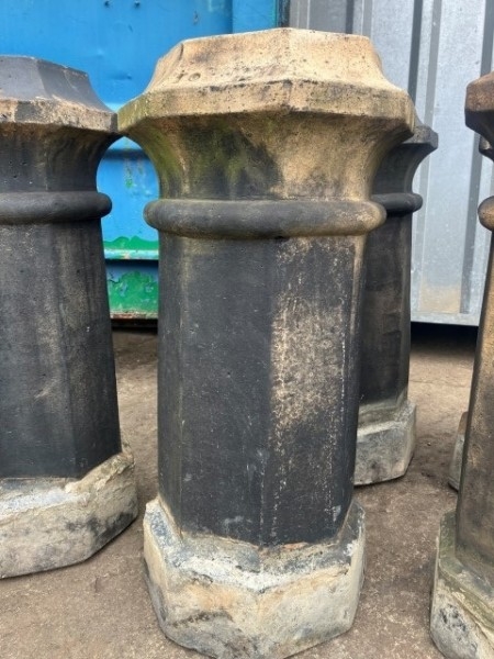 Victorian octagonal chimney pots