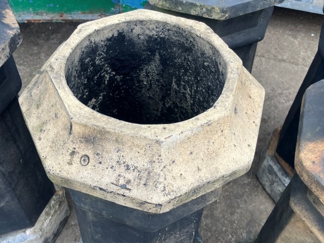 Victorian octagonal chimney pots