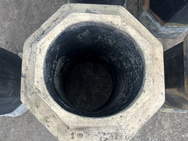 Victorian octagonal chimney pots