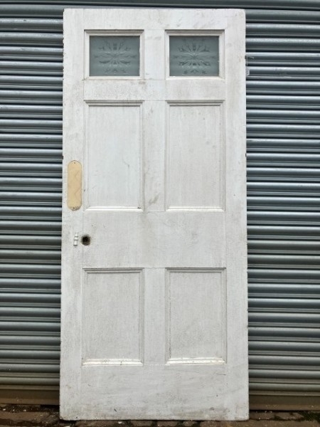 Georgian / Victorian part glazed six panel door