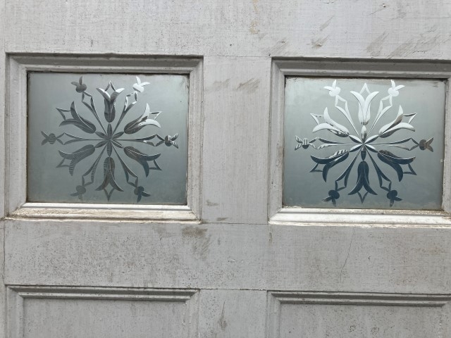 Georgian / Victorian part glazed six panel door