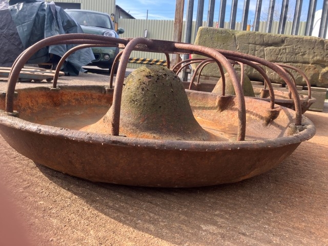 Cast iron pig feeders