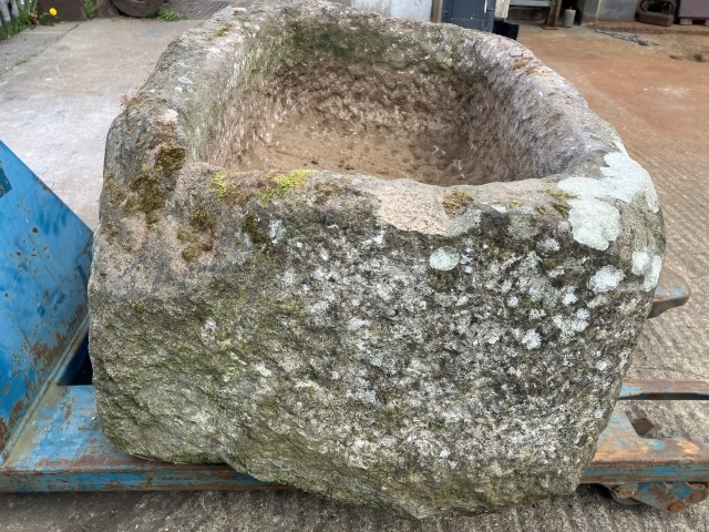 Large stone trough