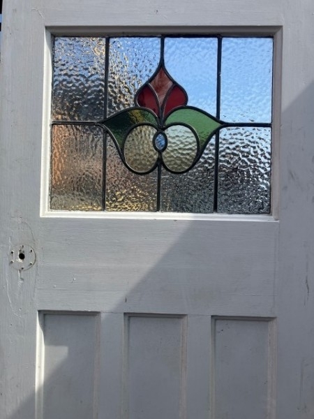 Art Deco stained glass door