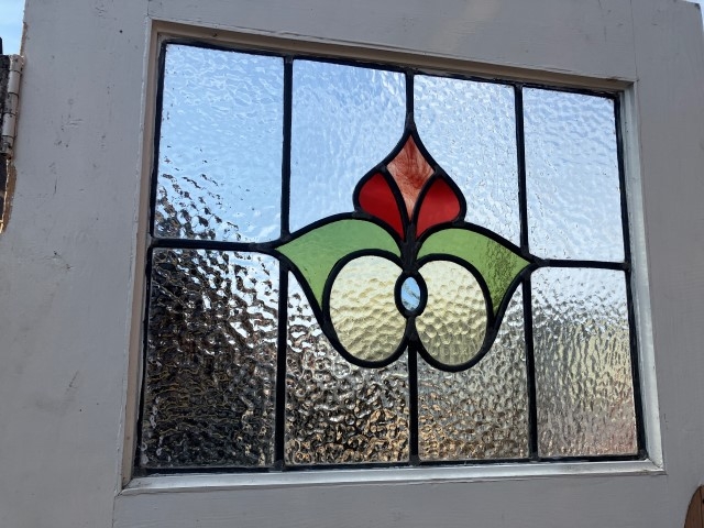 Art Deco stained glass door