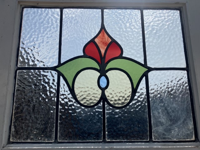 Art Deco stained glass door