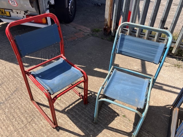Vintage stacking chairs