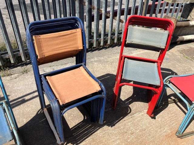 Vintage stacking chairs