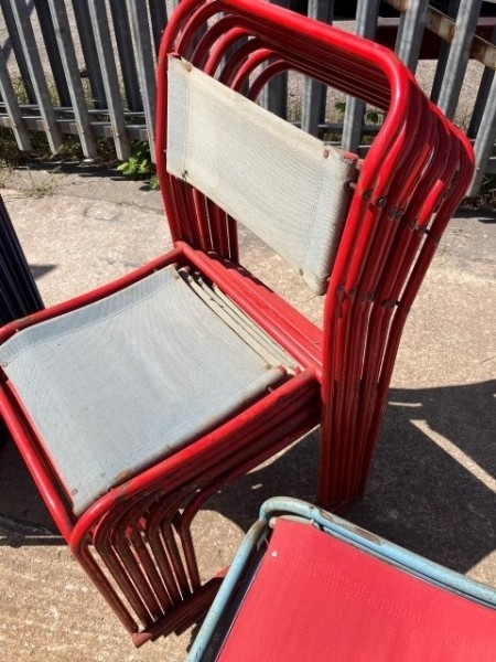 Vintage stacking chairs