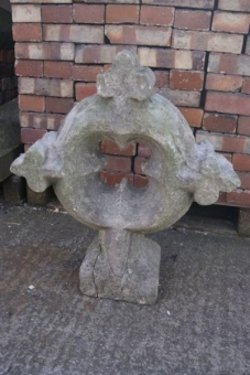 Limestone  Church cross finial 