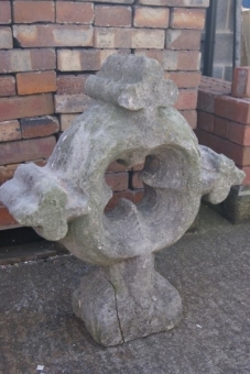 Limestone  Church cross finial 