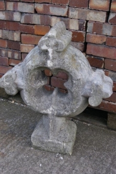 Limestone  Church cross finial 