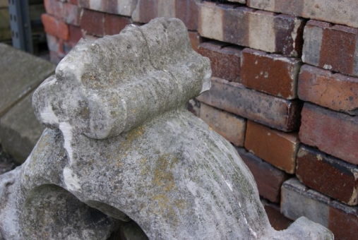 Limestone  Church cross finial 