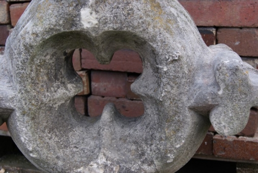 Limestone  Church cross finial 