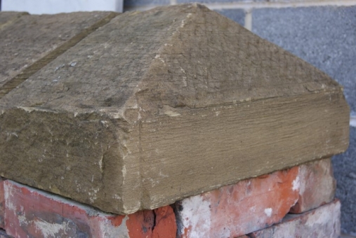 Reclaimed Sandstone Pillar Caps