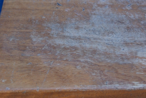Teak top steel framed tables