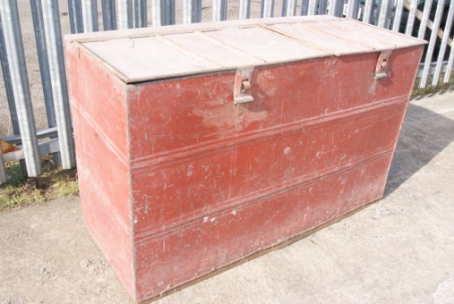 Victorian riveted flour bin