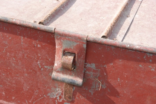 Victorian riveted flour bin