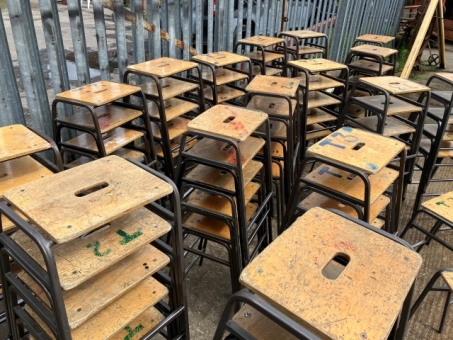 Vintage stacking stools