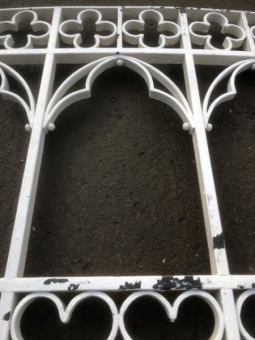 Cast iron altar rail panels