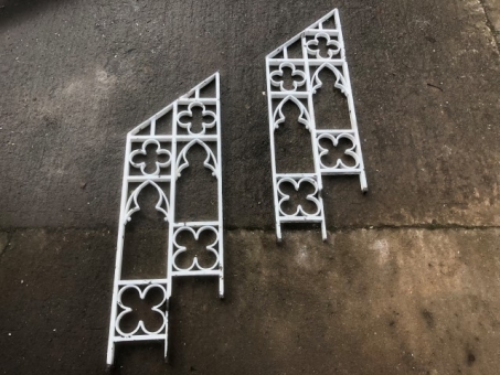 Cast iron altar rail panels