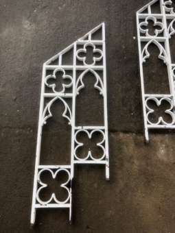 Cast iron altar rail panels