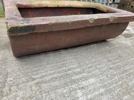 Half moon cattle water trough