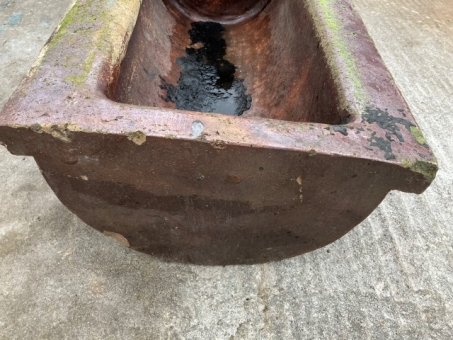 Half moon cattle water trough