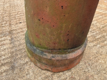 Terracotta louvered chimney pot