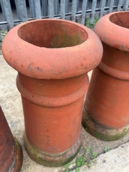 Four terracotta chimney pots