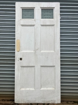 Georgian / Victorian part glazed six panel door