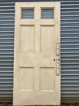 Georgian / Victorian part glazed six panel door