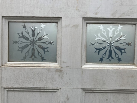 Georgian / Victorian part glazed six panel door